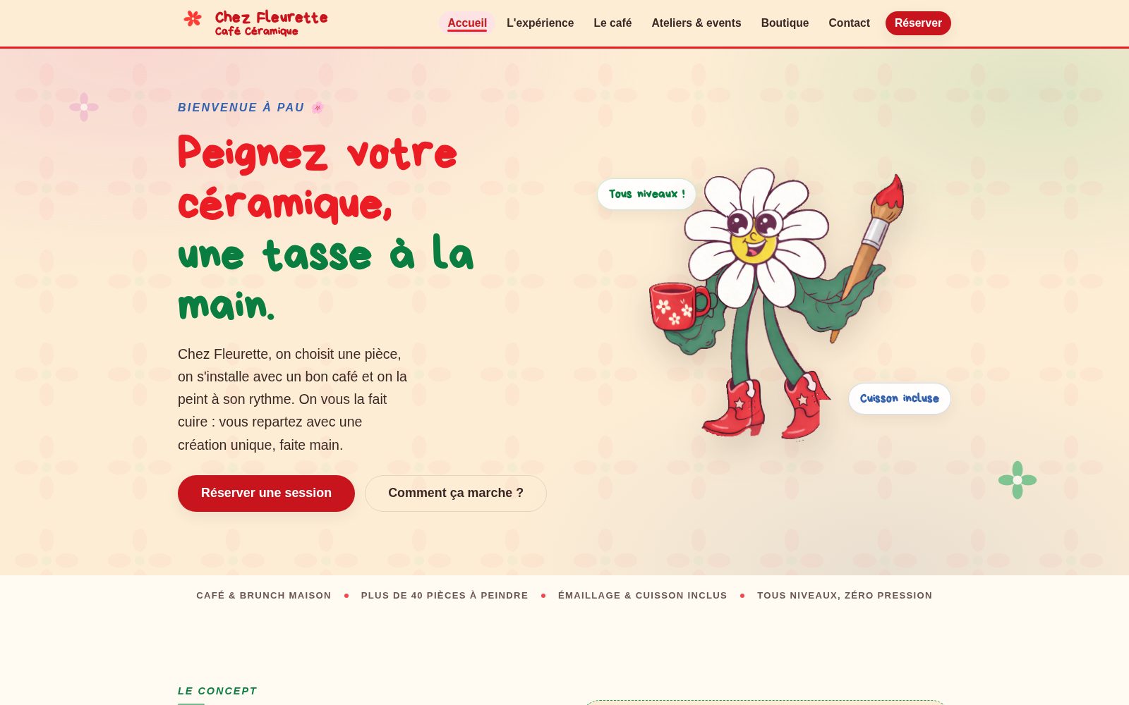 Aperçu du site Chez Fleurette